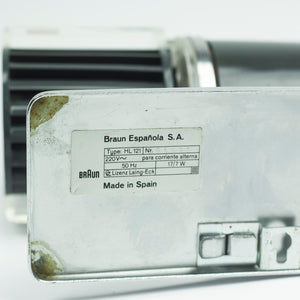 Ventilador HL121 Braun. Diseño de Reinhold Weiss. 1961.