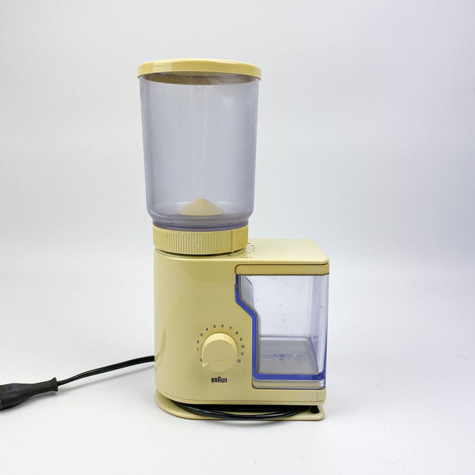 Molinillo de café Braun KMM10 diseño de Reinhold Weiss y Hartwig Kahlcke para Braun, 1975 - falsotecho