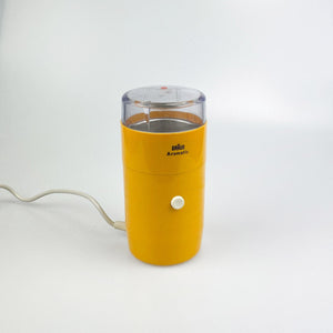 Braun KSM Coffee Grinder 1/11 designed by Reinhold Weiss, 1967. Yellow. –  falsotecho