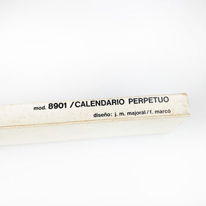 Perpetual Calendar model 8901 design by Majoral-Marco for Tramo.