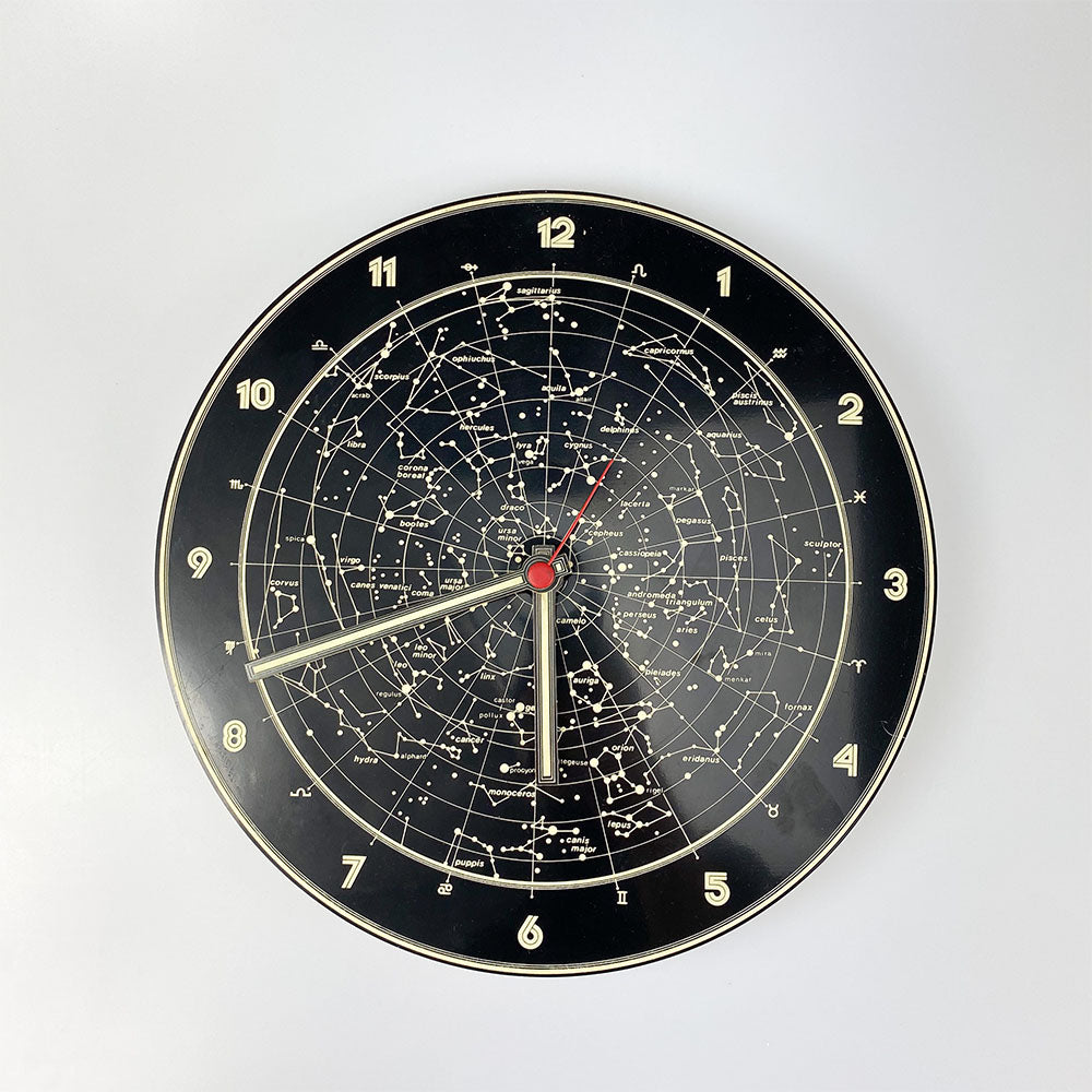 Constellations wall clock, 1980's