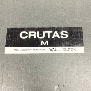 Horloge murale Crutas M fabriquée par Takata Inc. Japon des années 1990