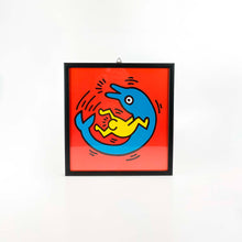 Cargar imagen en el visor de la galería, Cuadro Dolphin Button de Keith Haring, 1989
