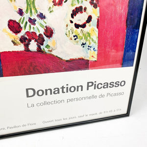 1978년 루브르 박물관 기증 피카소 전시회 포스터. 앙리 마티스