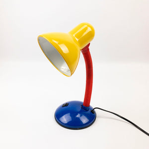 Table lamp, 1990's Yellow, Red and Blue.