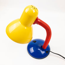 Load image into Gallery viewer, Table lamp, 1990&#39;s Yellow, Red and Blue.
