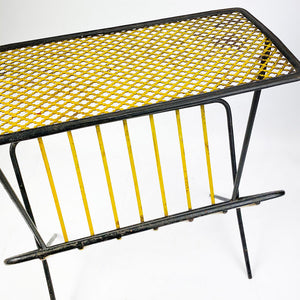 French Magazine Rack Table, 1960's