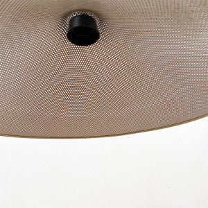 Metal grid ceiling lamp, 1980's