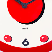 Charger l&#39;image dans la galerie, Horloge murale design par Bruno Gecchelin pour Guzzini, années 1980
