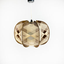 Load image into Gallery viewer, Wood and Raffia Ceiling Lamp, 1970&#39;s
