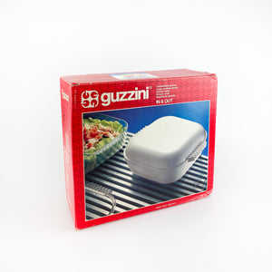 Large covered server In & Out design by Bruno Gecchelin for Guzzini, 1990's