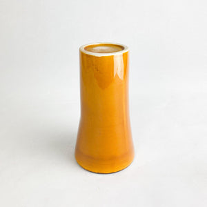 Pequeño jarrón cerámica naranja, 1970's - falsotecho