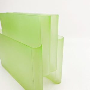 Kartell 4676 magazine rack designed by Giotto Stoppino in 1971. 1994 version.