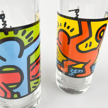 Cargar imagen en el visor de la galería, Juego 3 vasos Quick Keith Haring. 1990&#39;s
