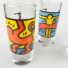 Cargar imagen en el visor de la galería, Juego 3 vasos Quick Keith Haring. 1990&#39;s

