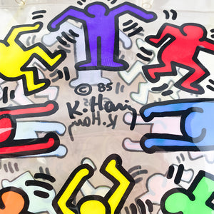 Keith Haring transparent bag, 1986.