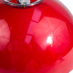 Hard Plastic hemisphere Red Lamp. 1970s
