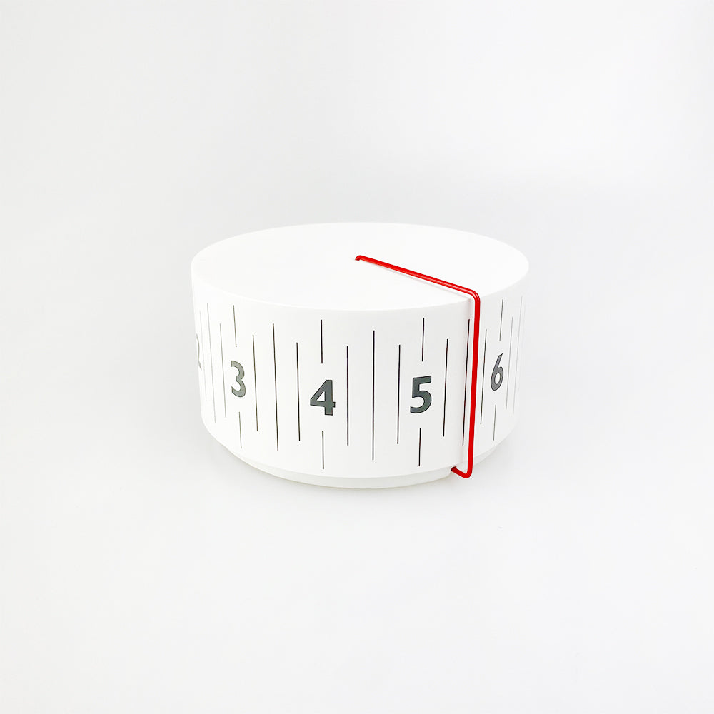 Around Clock from Lexon designed by Anthony Dickens. White.