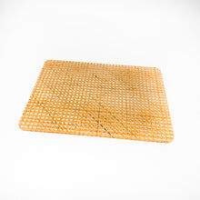 Load image into Gallery viewer, Lucite and Viennese straw tray, 1970&#39;s
