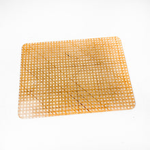 Load image into Gallery viewer, Lucite and Viennese straw tray, 1970&#39;s
