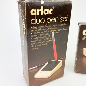 Arlac Memo and Pen Set. Pen holder and portanotas. 1980's (New in box)