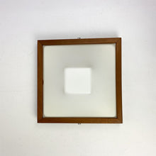 Load image into Gallery viewer, Wall or ceiling light made of wood and plexiglass. 1970&#39;s

