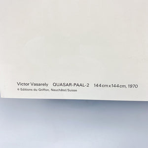 Serigrafía Quasar-Paal-2, Victor Vasarely, 1970.