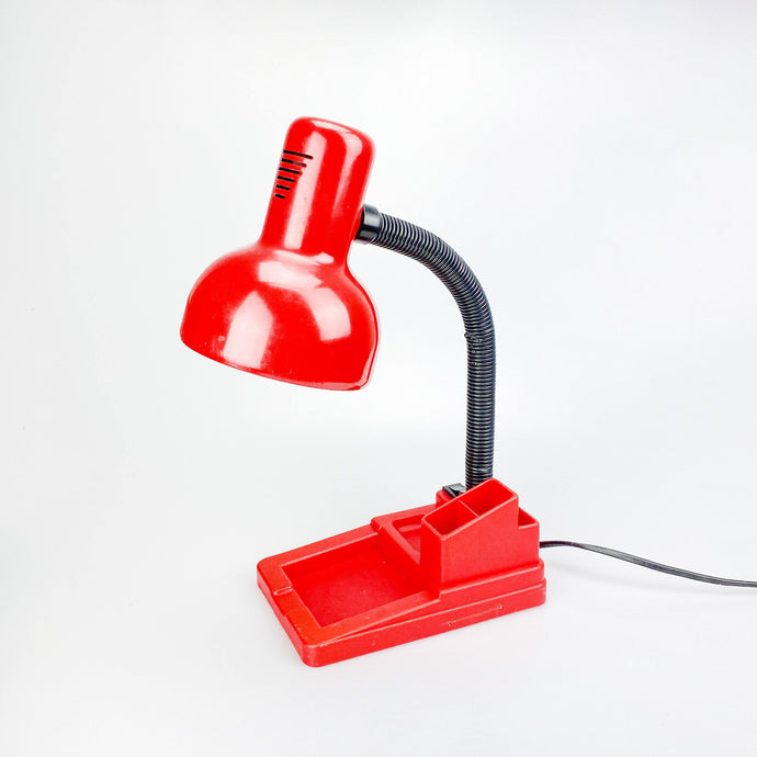Lámpara de escritorio con lapicero. 1980's - falsotecho