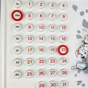 Ring a Date calendar 101 Dalmatians, 1990's 
