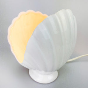 Lámpara de cerámica con forma de Concha, 1970's - falsotecho