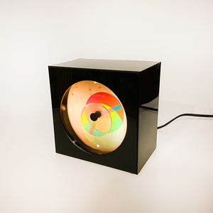 Horloge de cheminée Spectrum Black-Hole fabriquée par Shimoda Electric, Japon.