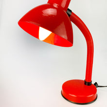 Load image into Gallery viewer, Red Stilplast desk lamp. 1980&#39;s
