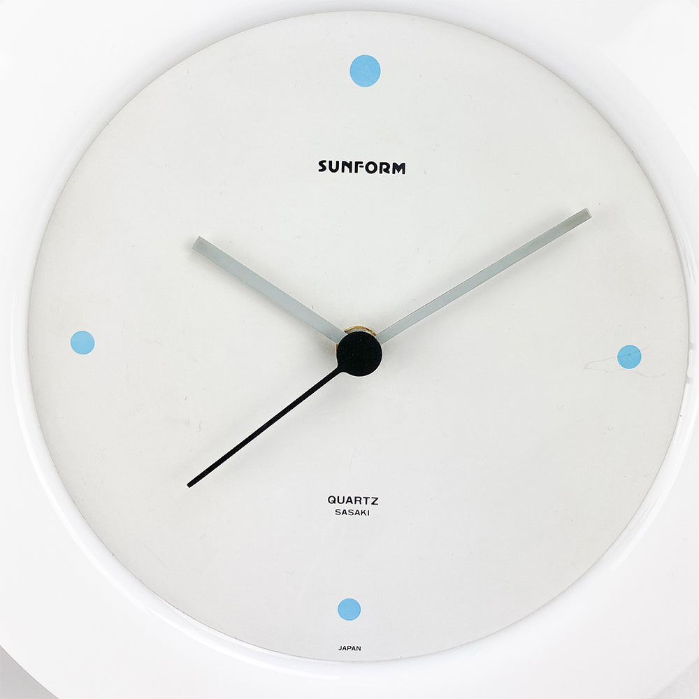 Sunform Sasaki wall clock, Japan, 1980's – falsotecho