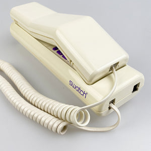 Téléphone blanc Swatch Deluxe, 1989.