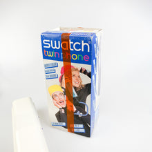 Charger l&#39;image dans la galerie, Téléphone blanc Swatch Deluxe, 1989.
