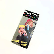 Cargar imagen en el visor de la galería, Teléfono Swatch Twinphone Azul, 1989.

