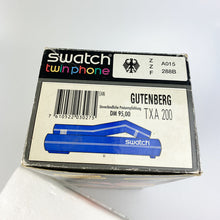 Load image into Gallery viewer, Swatch Twinphone Azul telephone, 1989.
