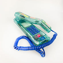 Cargar imagen en el visor de la galería, Teléfono Swatch Twinphone verde semitransparente, 1989.
