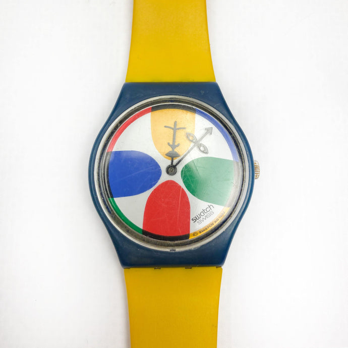 Reloj Swatch Space People GN134 diseño de Jean-Charles de Castelbajac, 1993. - falsotecho