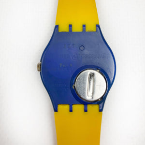 Reloj Swatch Space People GN134 diseño de Jean-Charles de Castelbajac, 1993. - falsotecho