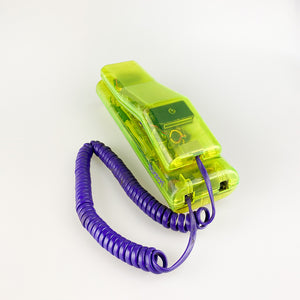 Téléphone Swatch Twinphone jaune semi-transparent, 1989.