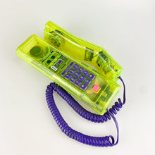 Load image into Gallery viewer, Semi-transparent yellow Swatch Twinphone telephone, 1989.
