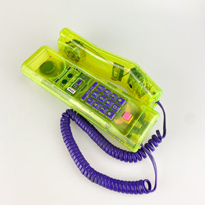 Semi-transparent yellow Swatch Twinphone telephone, 1989.