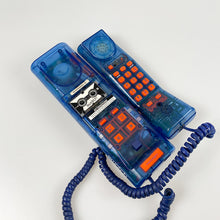 Load image into Gallery viewer, Swatch Twinphone Blue telephone, 1989.
