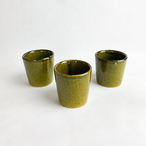 Vasos de cerámica esmaltada. 1970's - falsotecho