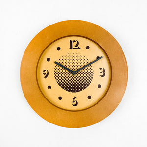 Reloj de pared de madera, 1980's